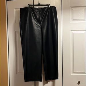 Bagatelle black faux leather pants - womens XL